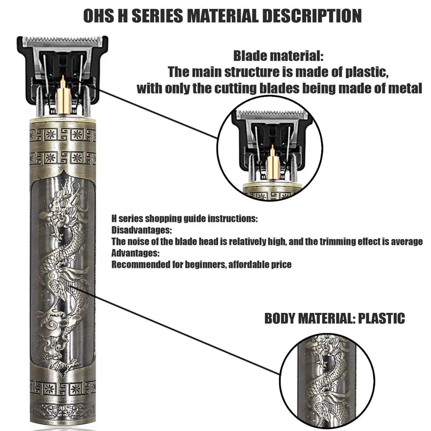 Vintage Cordless Hair Clipper - Professional Beard & Hair Trimmer with LCD Display & Adjustable Guards