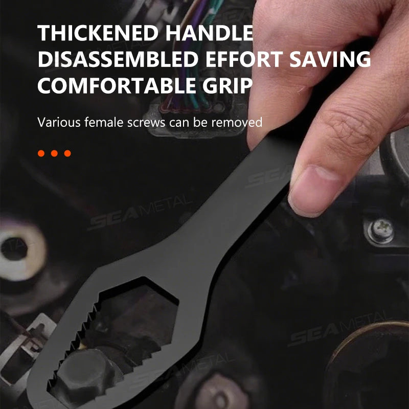 Double-Head Plum Blossom Wrench Set - Universal Multi-Size Grip Tool for Nuts & Bolts